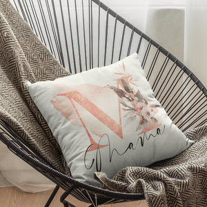 personalisierte Kissen Kissenhülle "I Initial und Vornamen mit u. ohne Füllung Geschenkidee