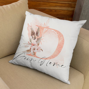 personalisierte Kissen Kissenhülle "I Initial und Vornamen mit u. ohne Füllung Geschenkidee
