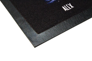 personalisierte Fußmatte Stiefel - komplett individuell für Familie mit Familienname und Familienmitglieder