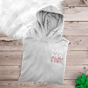 Mama Hoody grau personalisiert mit Namen