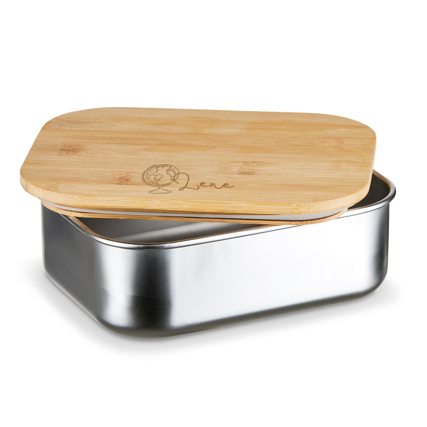Kinder Globus Lunchbox | Brotdose graviert und personalisiert