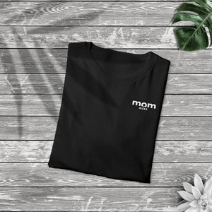 Mom T-Shirt schwarz weiß personalisiert mit Namen