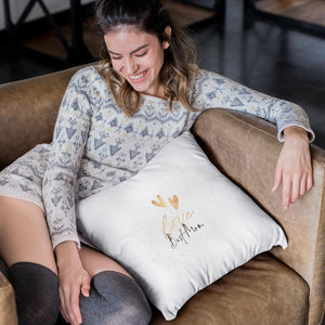 personalisierte Kissen Kissenhülle Love Wunschtext