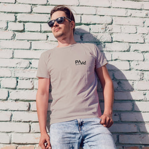 Papa T-Shirt PAPV beige, personalisiert mit Namen