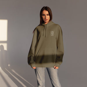 Mama Hoody Kreuz oliv, personalisiert mit Namen