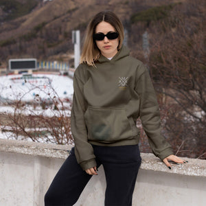 Mama Hoody Kreuz oliv, personalisiert mit Namen
