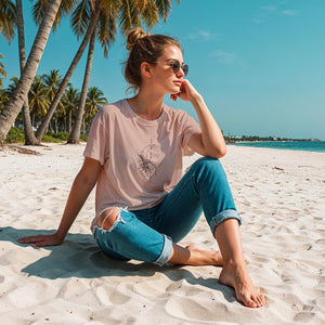 Mystic Moon Shirt oversize für Damen in amber