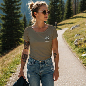 Mama T-Shirt X khaki, Mama Shirt personalisiert mit Namen