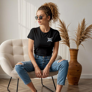 Mama T-Shirt personalisiert mit Wunschnamen oder Geburtsjahr in schwarz – Einzigartiges Geschenk für Mütter und werdende Mamas