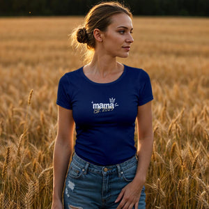 Individuelles Mama Shirt mit Kindernamen und Geburtsjahr in navy – Das perfekte personalisierte Geschenk für die stolze Mutter