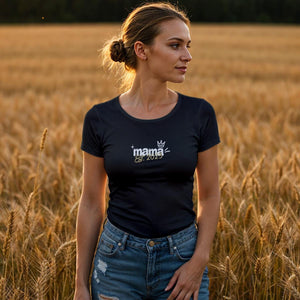 Mama T-Shirt personalisiert mit Wunschnamen oder Geburtsjahr in schwarz – Einzigartiges Geschenk für Mütter und werdende Mamas