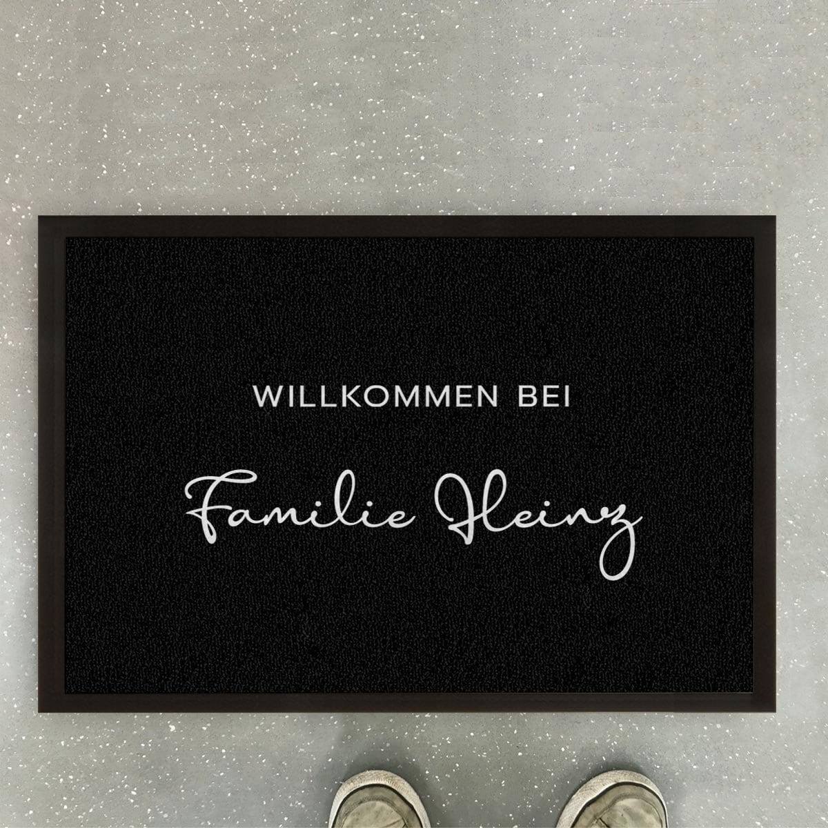 individuelle Fußmatte Pärchen oder Familie Fußabstreicher - personalisierbar mit Familienname