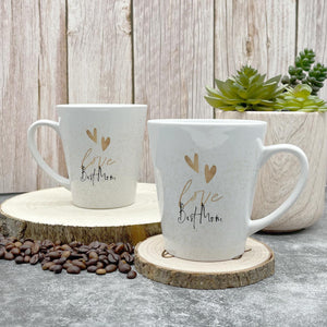 personalisierte konische Tasse mit Name flower