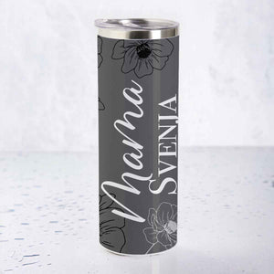 Tumbler Mama Flower personalisiert mit Name