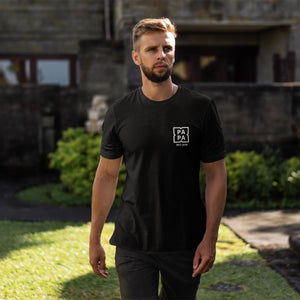 Papa T-Shirt personalisiert mit Wunschnamen oder Geburtsjahr in schwarz – Einzigartiges Geschenk für Väter und werdende Papas