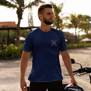 Papa T-Shirt personalisiert mit Wunschnamen oder Geburtsjahr in navy – Einzigartiges Geschenk für Väter und werdende Papas