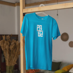 Individuelles Papa Shirt mit Kindernamen und Geburtsjahr in aqua – Das perfekte personalisierte Geschenk für stolze Dads